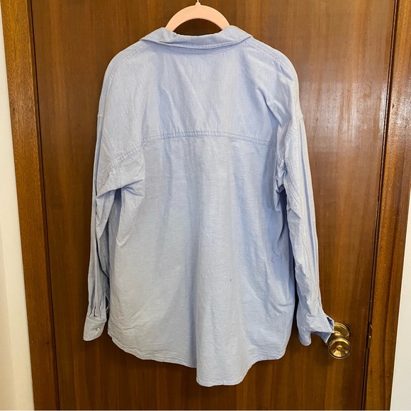 Garage Blue Dylan Long Sleeve Button Up Collared Dress Shirt - Picture 3 of 3